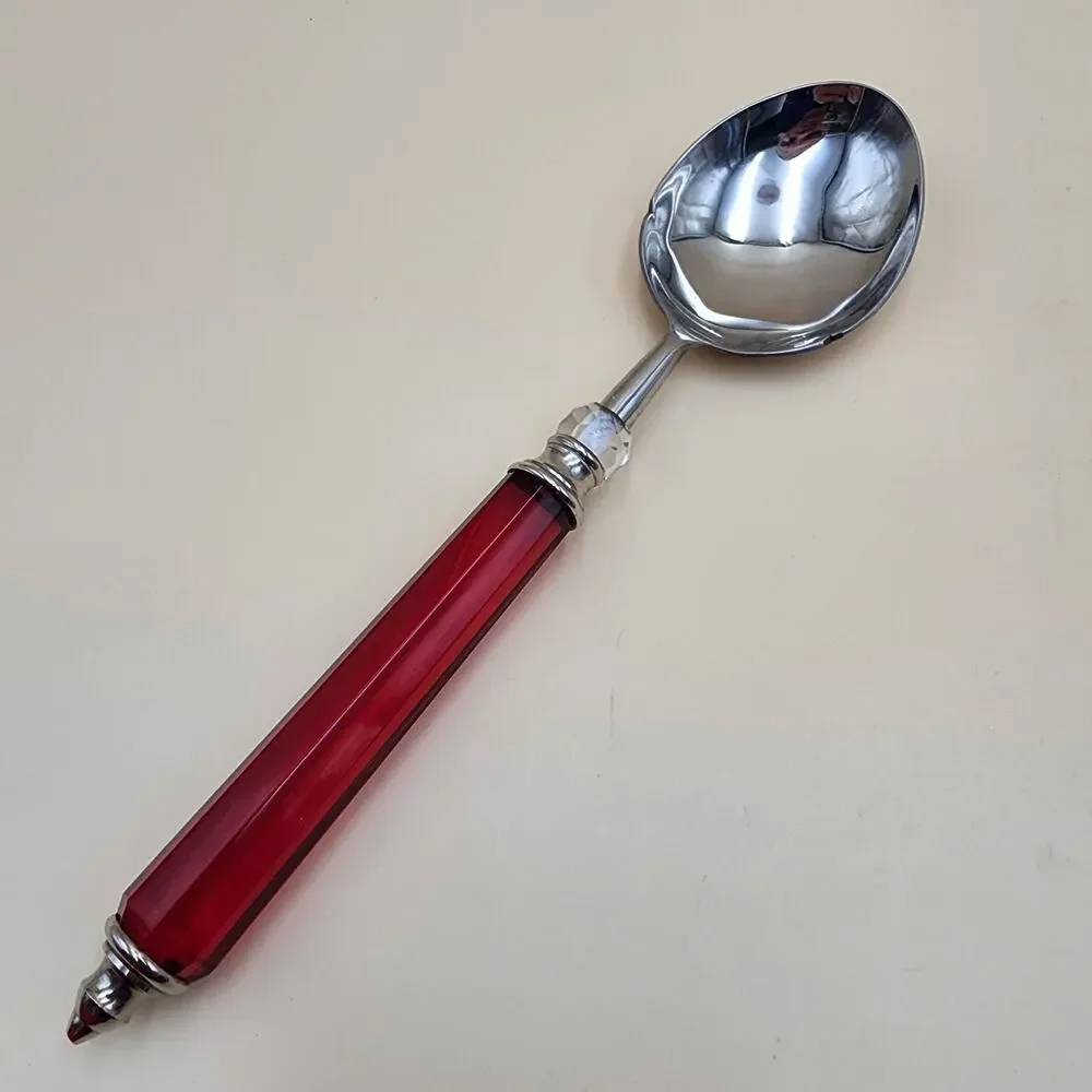 Lenox Holiday Jewel 3-Piece Serving Set Spoon Pierced Spoon Cold Meat Fork Boxed